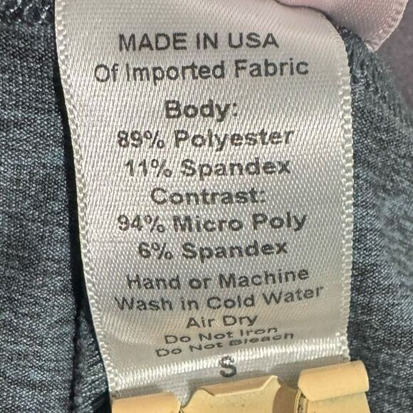 Bombshell Sportswear Women's Gray Thigh High Leggings Size Small - Picture 5 of 5